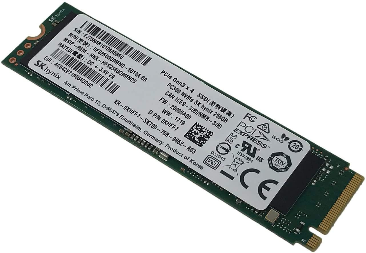 SK Hynix 256GB M.2 SSD (Solid State Drive) NVMe PCIe Model: HFS256GD9MND-5510A BA - OEM (Pullout)