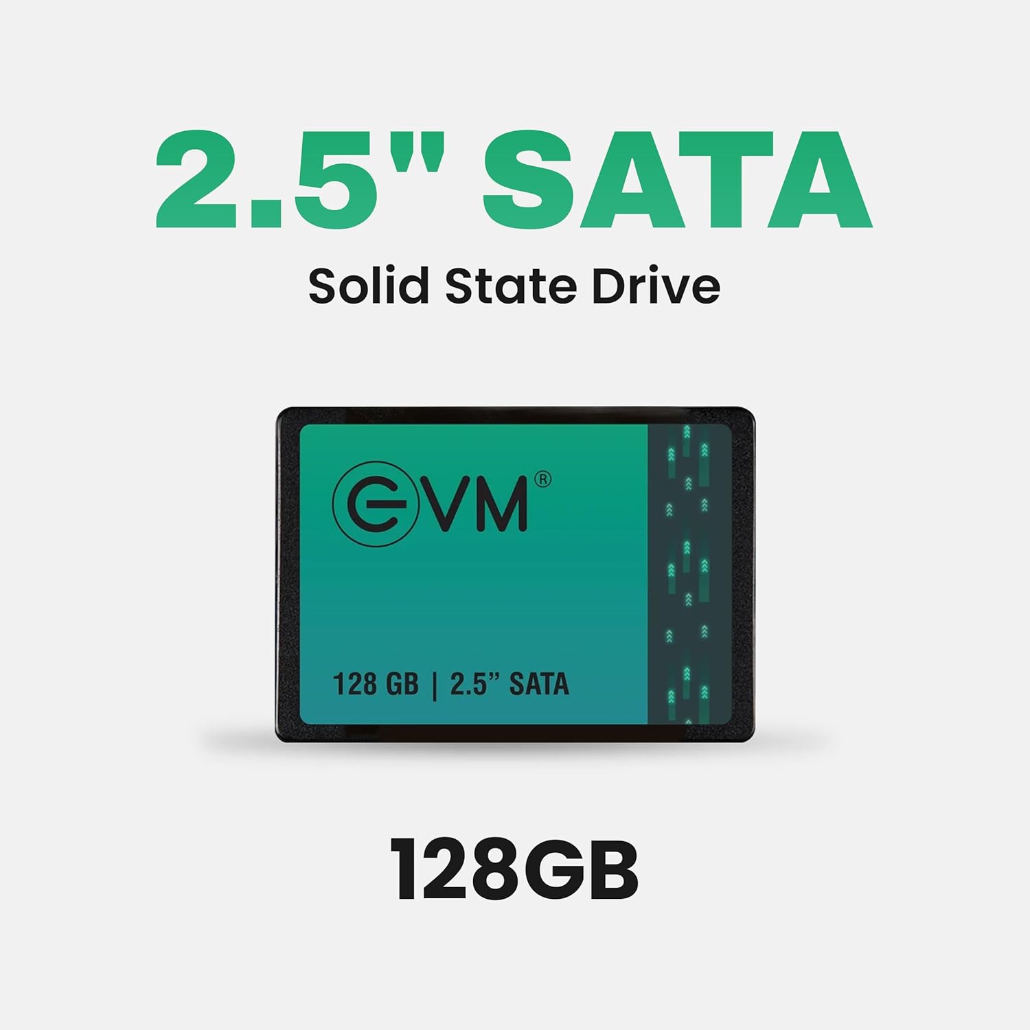 EVM 128GB 2.5-Inch SATA III Internal SSD β 550MB/s Read & 500MB/s Write, 3D NAND, 5-Year Warranty, Laptop & Desktop Solid State Drive (EVM25/128GB)