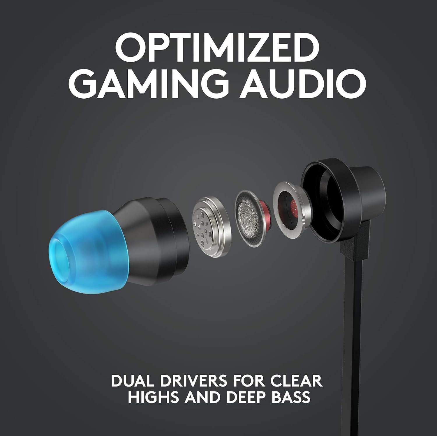 Logitech G333 Wired in Ear Earphones with Mic (Black)