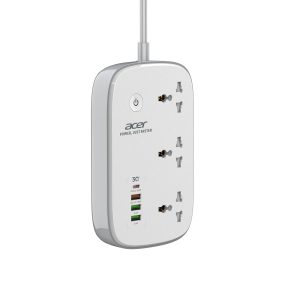 Acer PowerHub Smart | 3 AC Outlets, 4 USB Ports