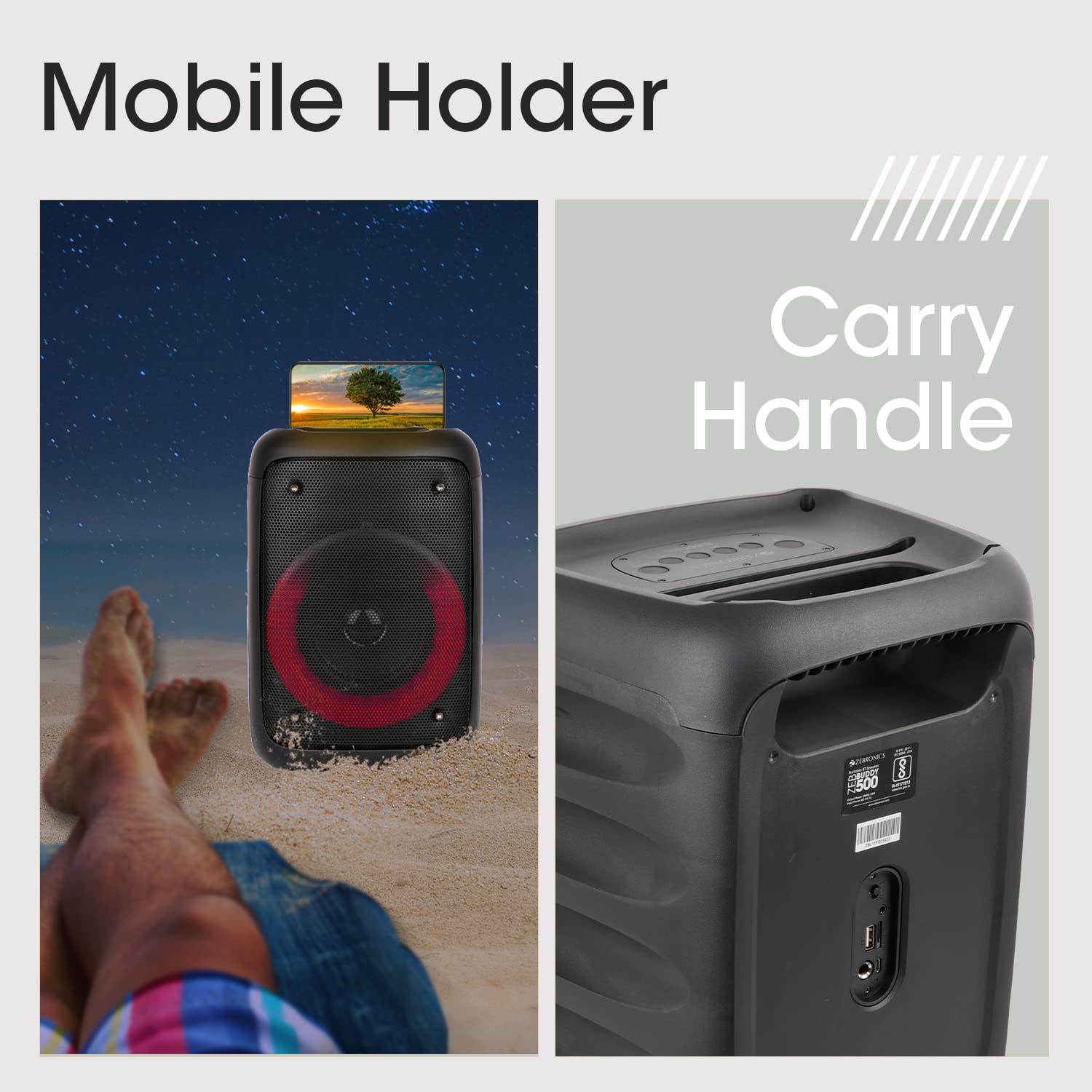 Zebronics Zeb-Buddy 500 Portable Wireless Speaker