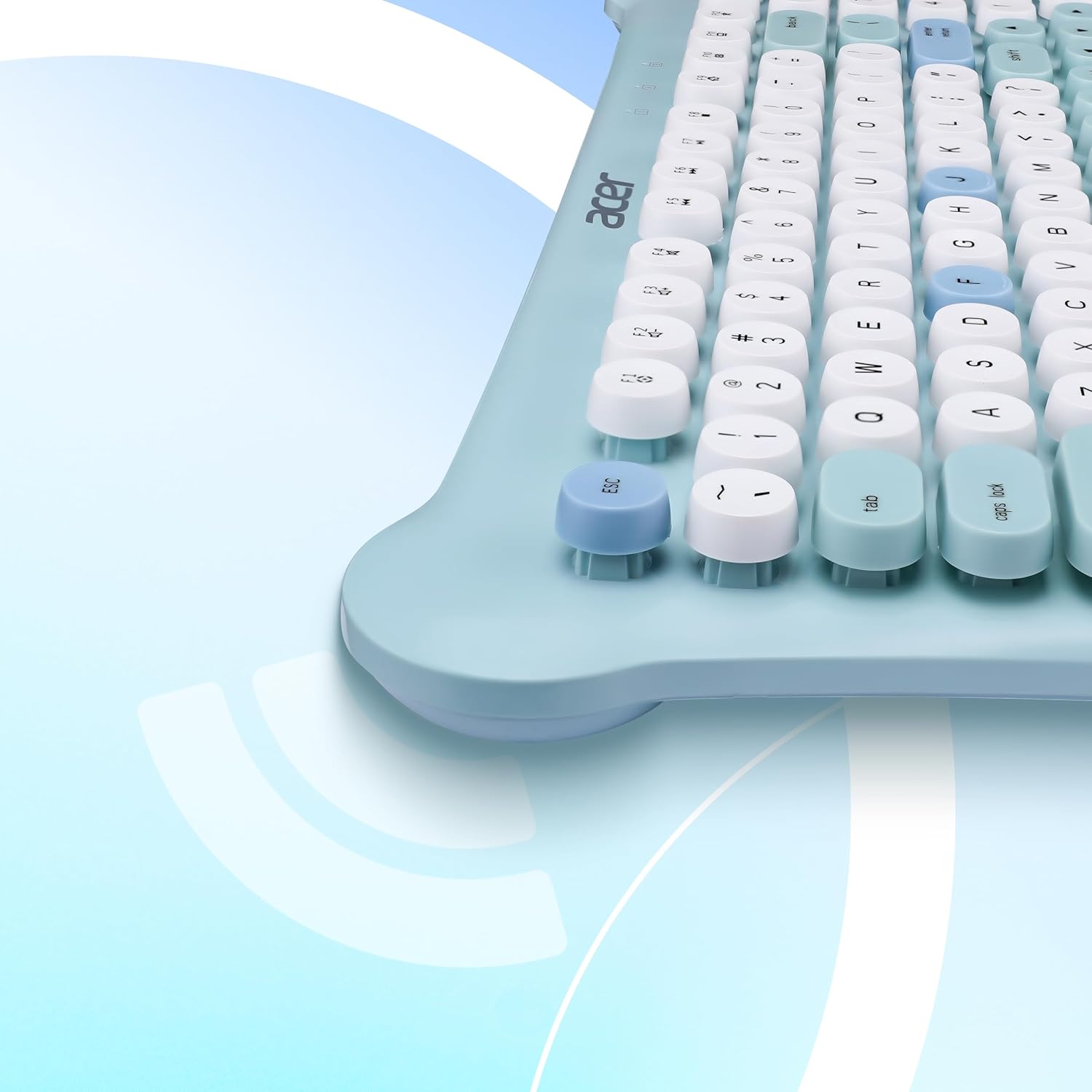 Acer CUTEO 2.4GHz Wireless Keyboard & Mouse Combo (Blue)