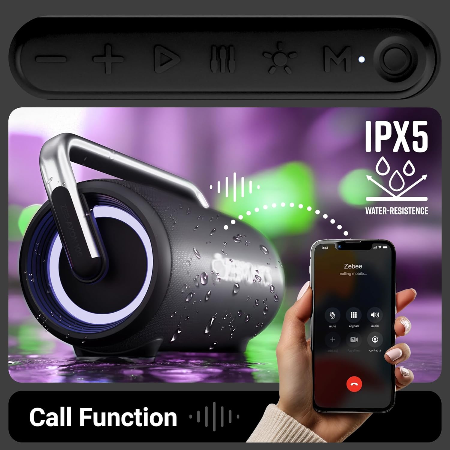 ZEBRONICS AXON 100 Portable Party Bluetooth Speaker