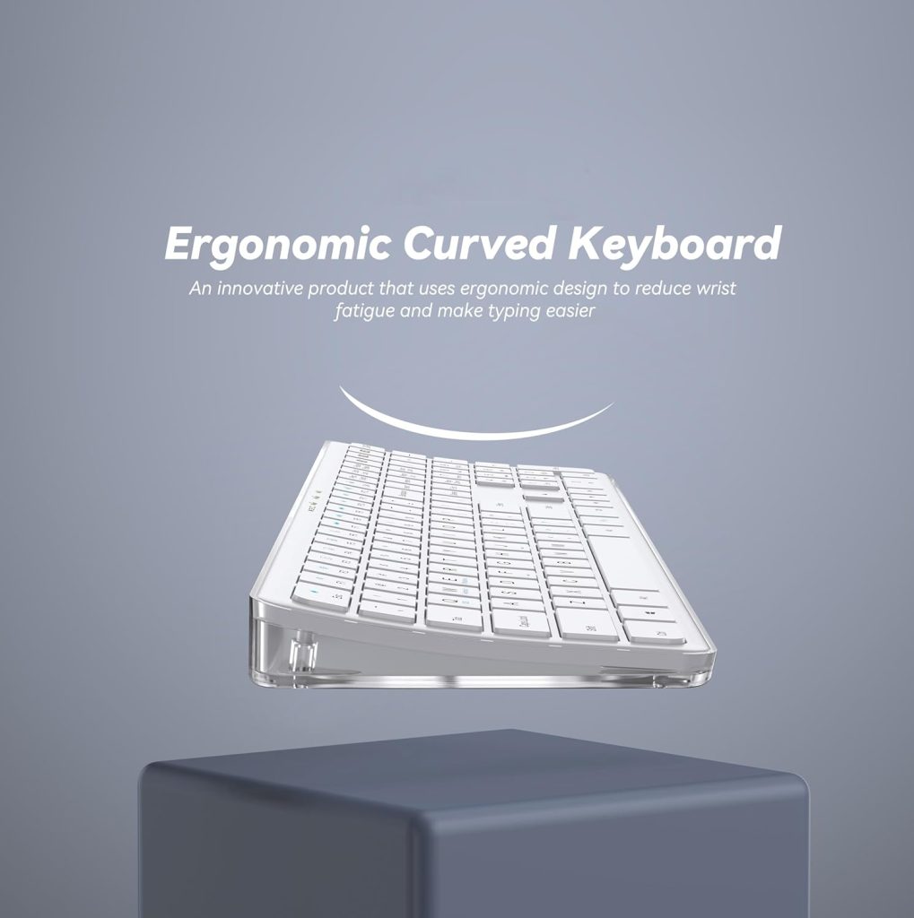 Acer Clearview Curved Transparent Wireless Rechargeable Keyboard ...