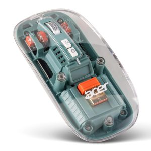 Acer Clearview Transparent Wireless Mouse with Triple-Mode Connectivity