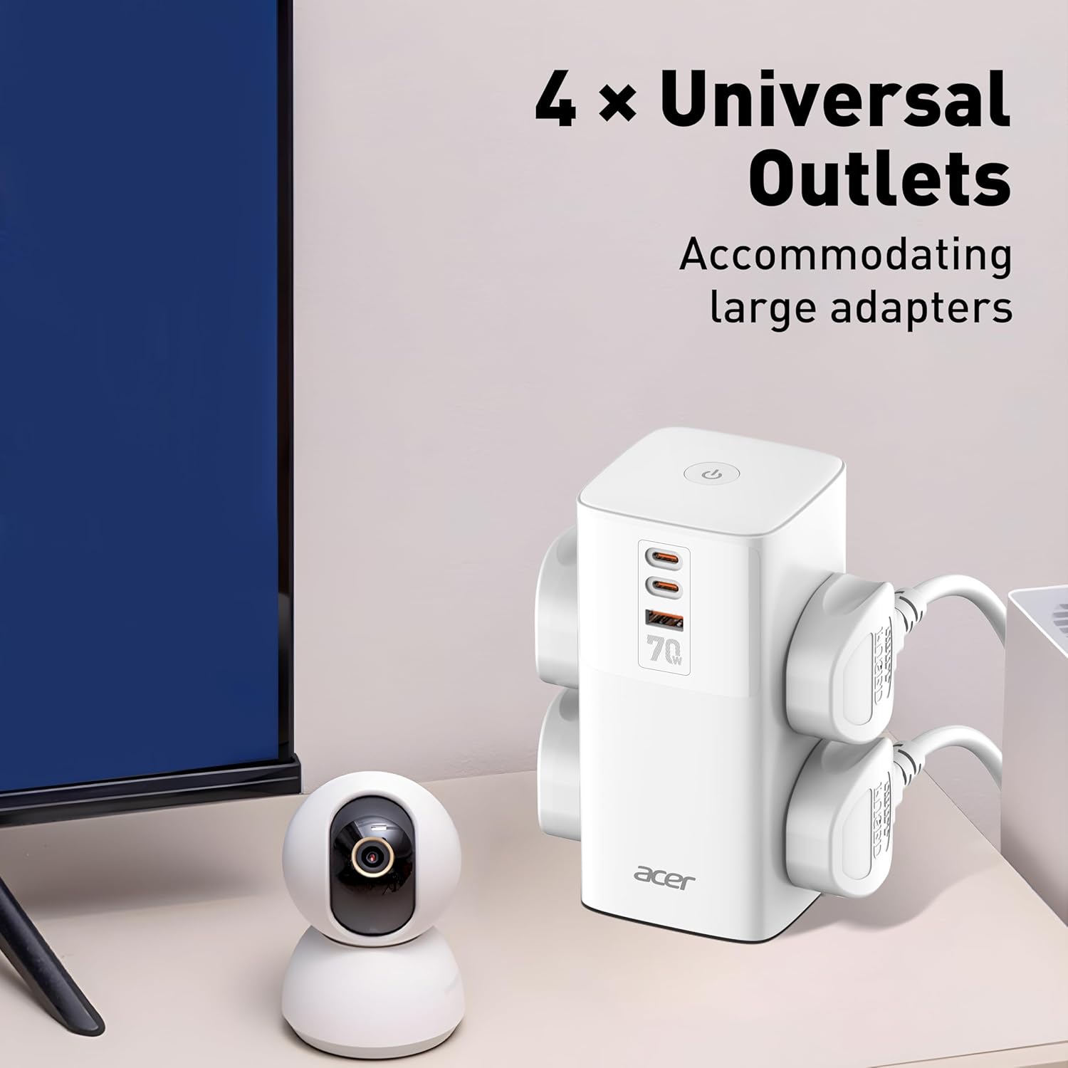 Acer PowerHub Tower AC Socket + 4 USB Ports