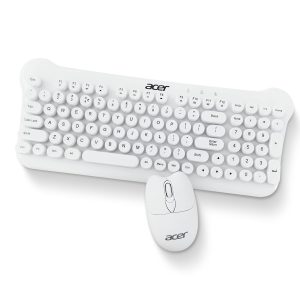Acer CUTEO 2.4GHz Wireless Keyboard & Mouse Combo (White)