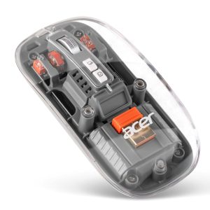 Acer Clearview Transparent Wireless Mouse with Triple-Mode Connectivity
