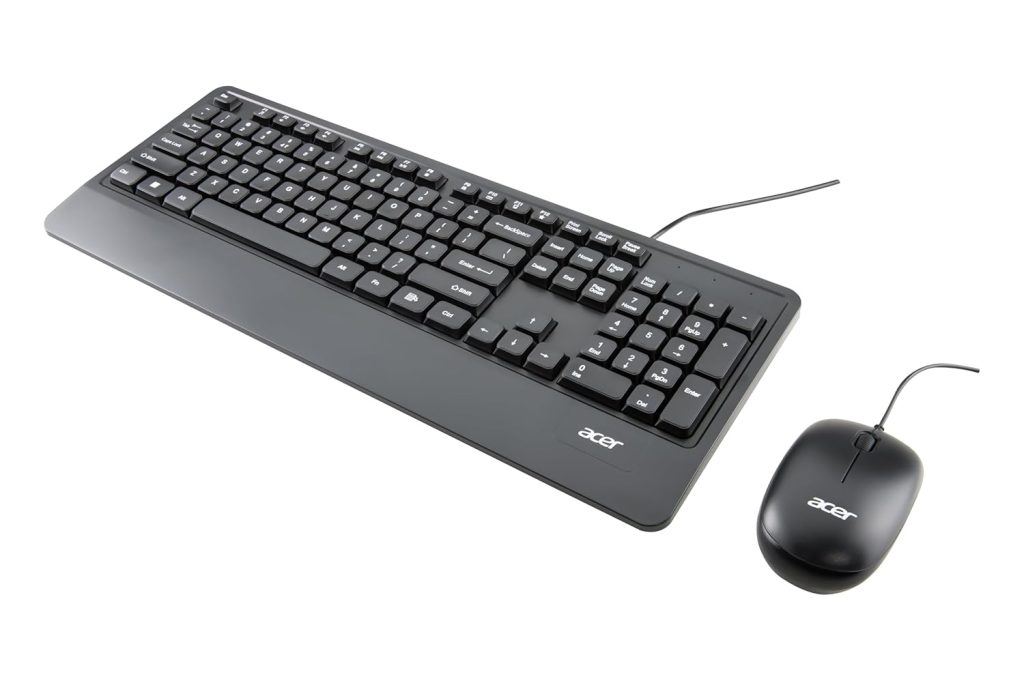 Acer Wired Keyboard & Mouse Combo with Palm Rest