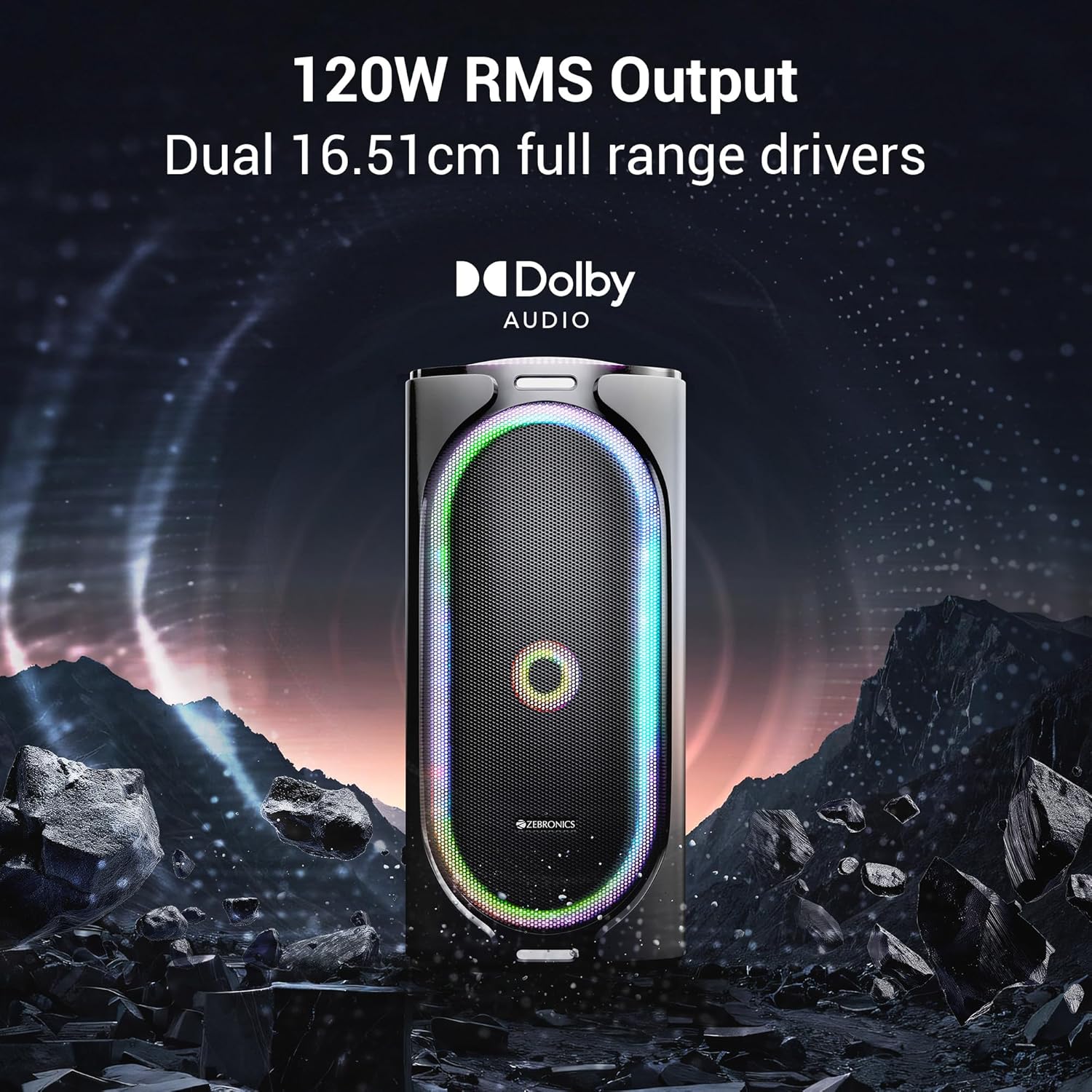 ZEBRONICS ROXOR PRO Party Bluetooth Speaker