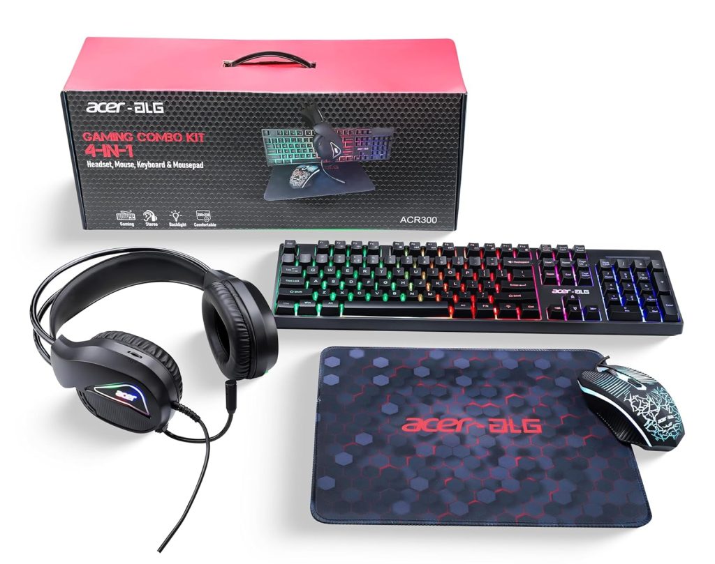 Acer ALG Accessories 4 in 1 Wired Gaming Combo