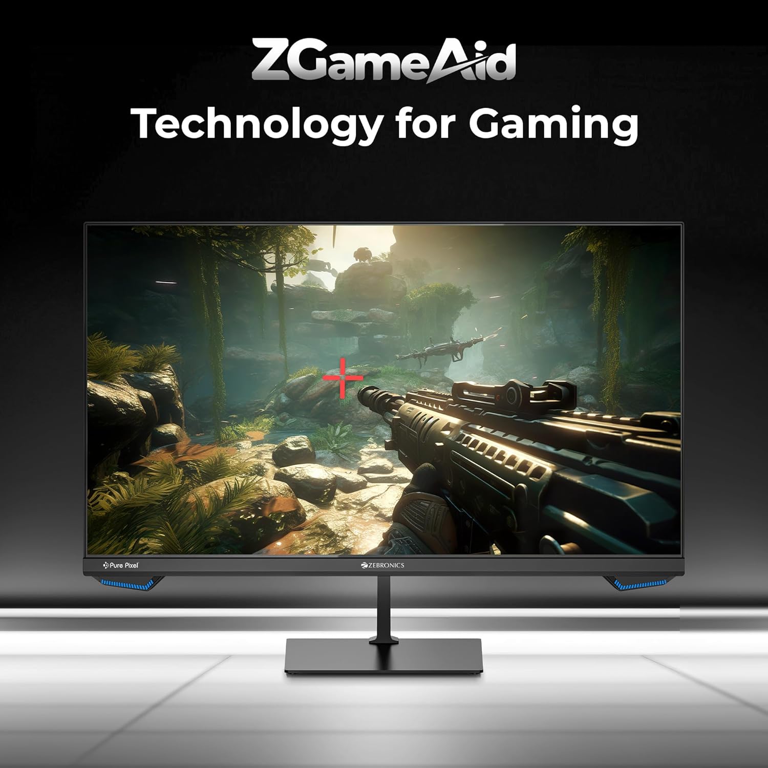ZEBRONICS N25A 25"(62.3 cm) Gaming Monitor, FHD 1920x1080, IPS-Antiglare Display, 250Nits, 180Hz, 1ms MPRT, HDR10, 99% sRGB | 95% DCI-P3, Adaptive Sync, 1 x DP | 1 x HDMI | 1 x 3.5mm