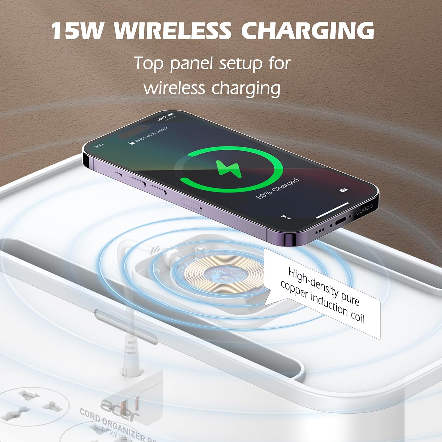 Acer PowerHub Elite Organizer | 3 AC Outlets, 3 USB Ports