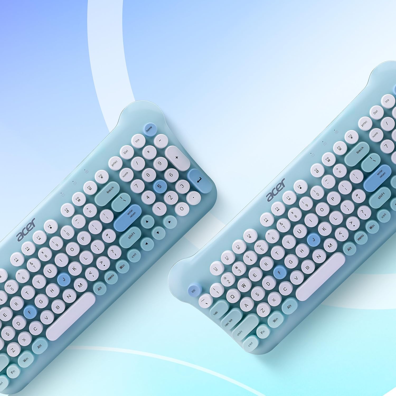 Acer CUTEO 2.4GHz Wireless Keyboard & Mouse Combo (Blue)