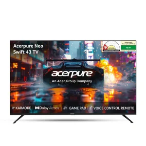 Acerpure 109 cm (43 inch) Swift Series UHD LED Smart Google TV AP43UG51ASFTD Model (Black)