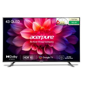 acerpure 109 cms (43 inch) Elevate (2024 Series) QLED TV Smart Google TV with Google OS | Dolby Atmos |AP43UG51QEVTD
