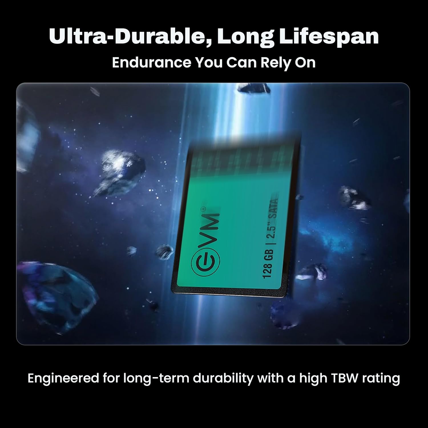 EVM 128GB 2.5-Inch SATA III Internal SSD β 550MB/s Read & 500MB/s Write, 3D NAND, 5-Year Warranty, Laptop & Desktop Solid State Drive (EVM25/128GB)