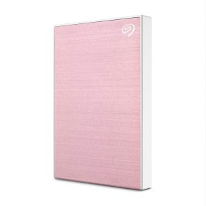 Seagate One Touch 2TB External HDD with Password Protection, Rose Gold, for Windows and Mac, with 3 yr Data Recovery Services (STKY2000405)