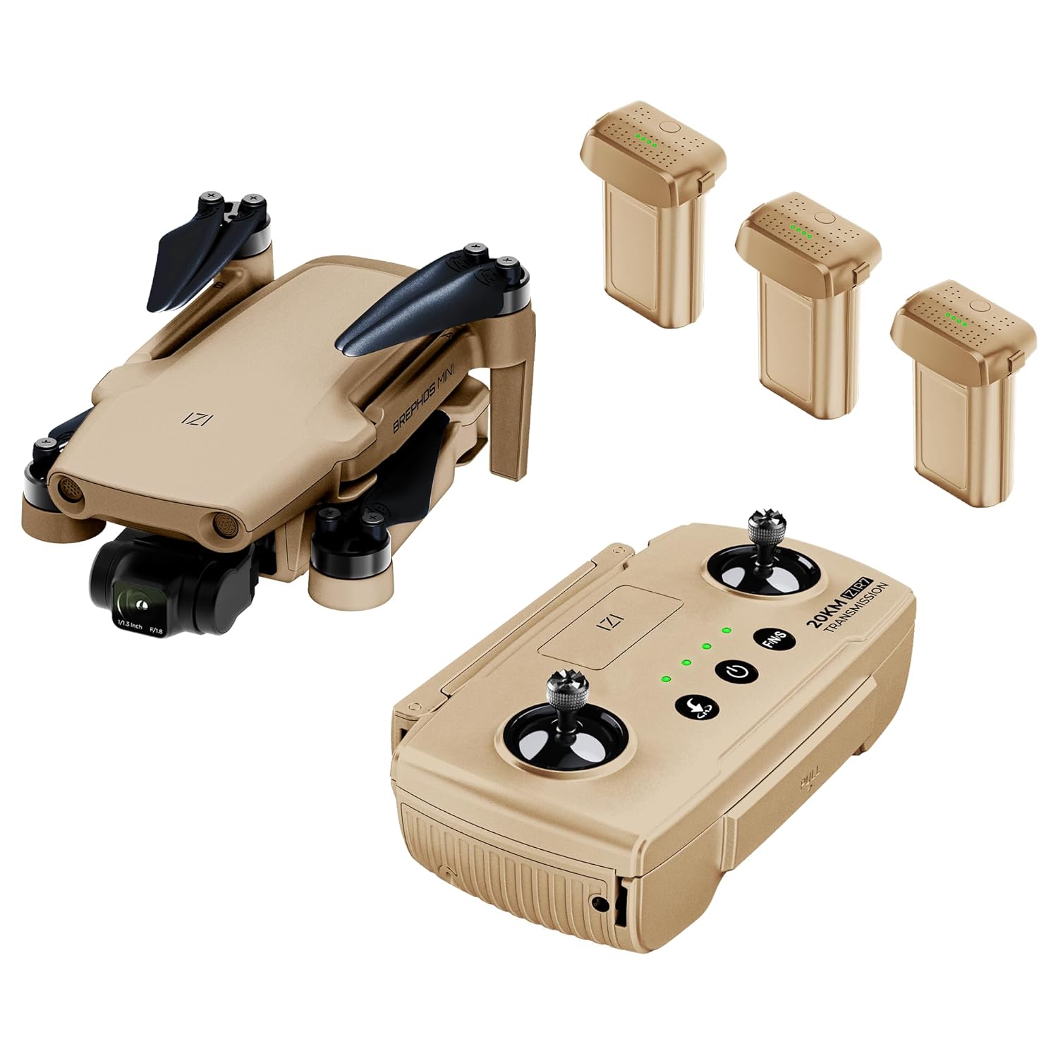 IZI Brephos Mini Nano Drone Combo– Premium Drone with Camera 4K Professional, 48MP Ultra HD Lens, Starlight Night Vision, 3-Axis SteadyFrame Stabilizer, 3 x 3000mAh Long Flight,