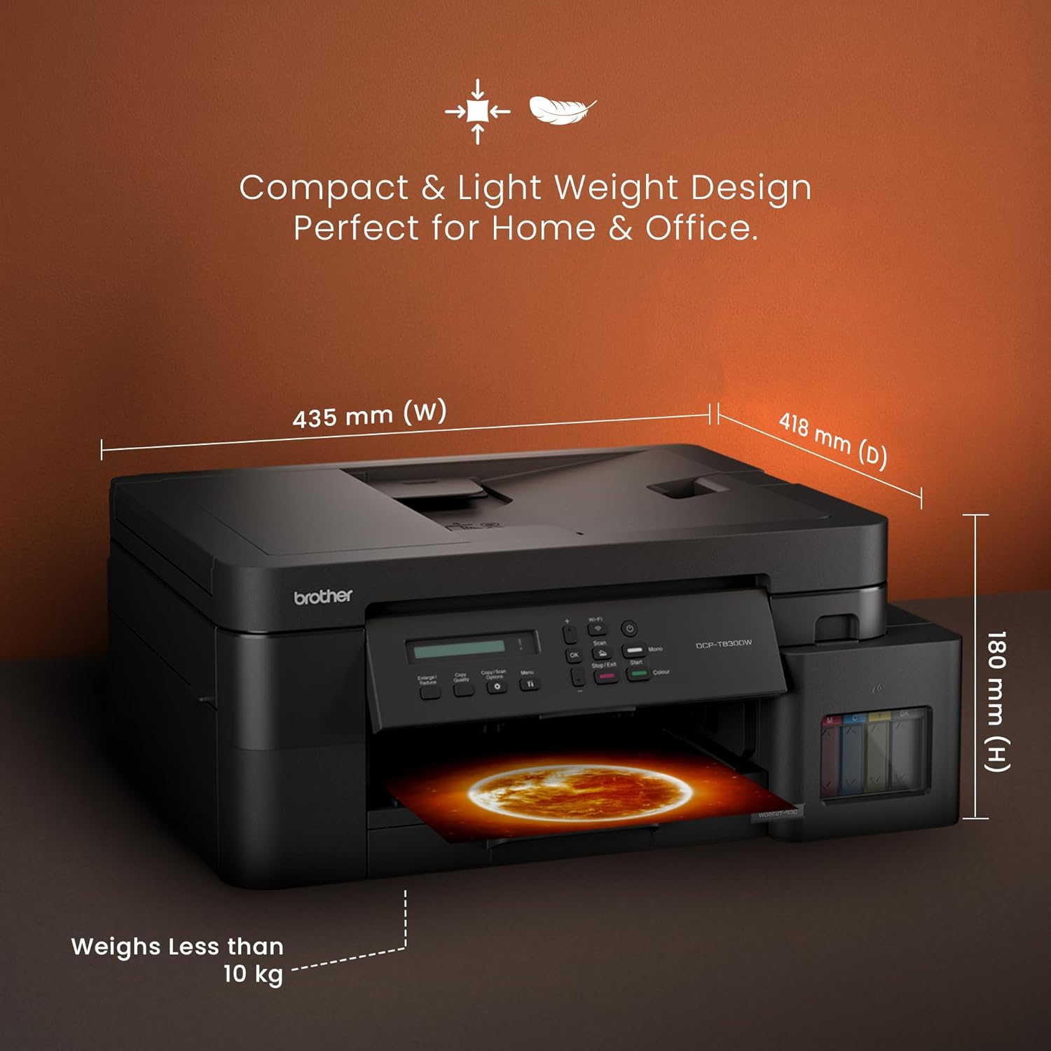 Brother Ink Tank DCP-T830DW (New Launch) WIFI Auto Duplex Color Printer (Print Scan Copy),ADF,LAN