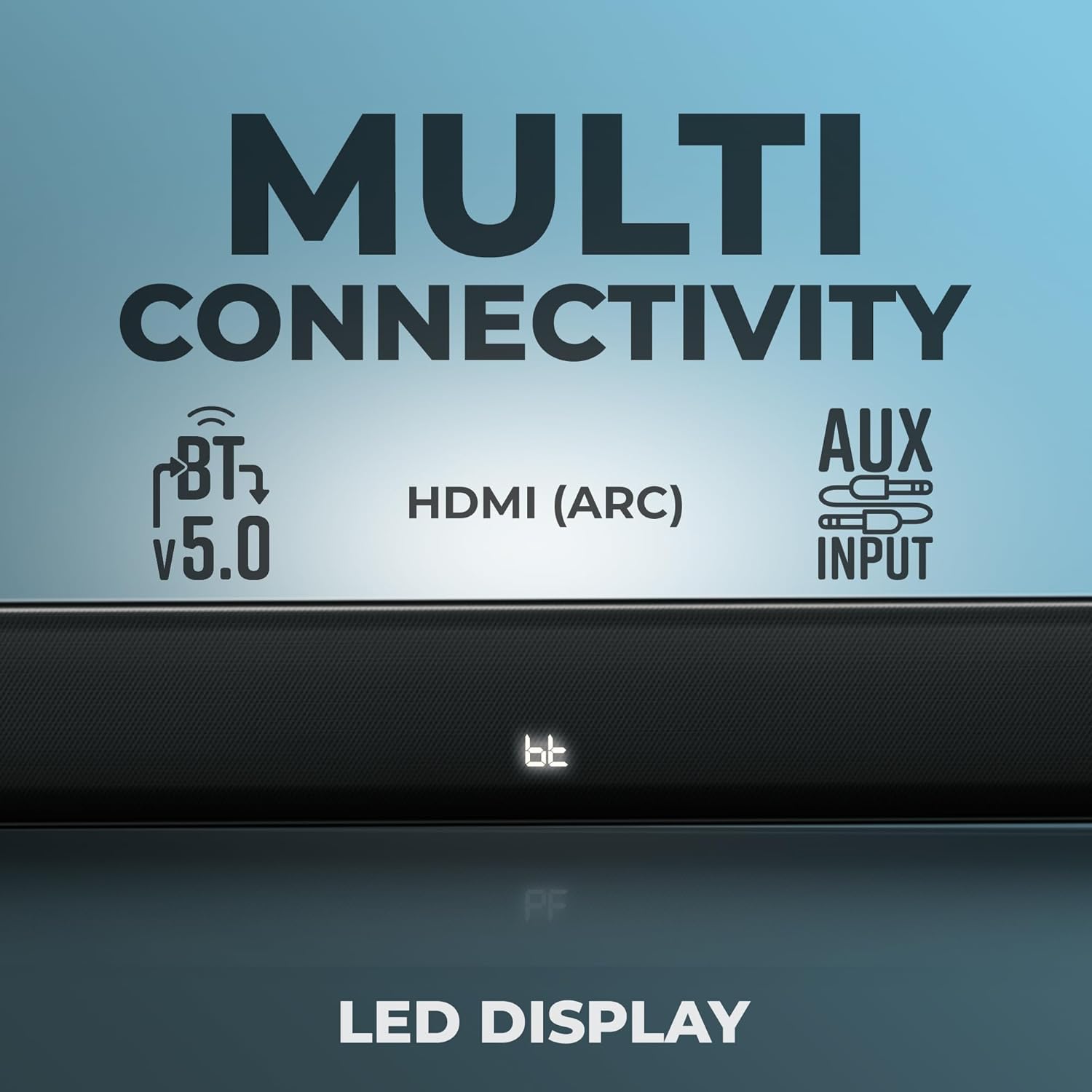 ZEBRONICS JUKE BAR 8700 PRO 200W Dolby Soundbar with Wireless Subwoofer, Supports Bluetooth, HDMI (ARC), AUX, Dolby Audio, LED Display, Wall Mountable, Virtual 5.1 and Dual Driver