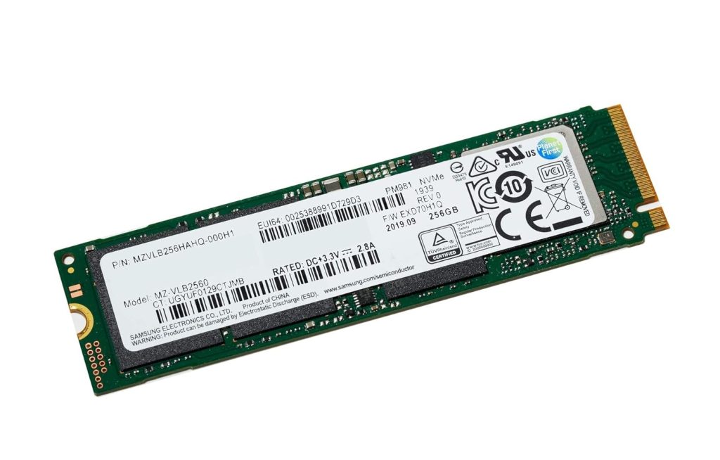 New PM981 SSD MZVLB256HAHQ 256gb M.2 2280- Pci Express 3.0 X4 (nvme) Solid State Drive. OEM for Spectre x360 2-in-1 Omen New Inspiron XPS 13 15 Pression Asus Lenovo Laptops (256GB NVME SSD)