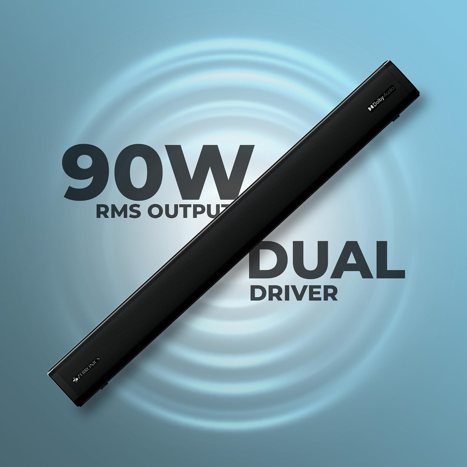 ZEBRONICS JUKE BAR 8700 PRO 200W Dolby Soundbar with Wireless Subwoofer, Supports Bluetooth, HDMI (ARC), AUX, Dolby Audio, LED Display, Wall Mountable, Virtual 5.1 and Dual Driver