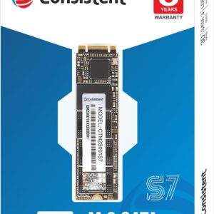 Consistent 128GB M.2 SATA 2280, with 520MB/s Read Speed, PCIe Gen 3.0, 5 Years Warranty