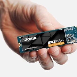 KIOXIA EXCERIA G3 1TB NVMe SSD, up to 10000MB/s R, 5Y Warranty, PCIe Gen5 NVMe M.2 (2280) | Internal Solid State Drive (SSD) | Best for AI Computing and Gaming
