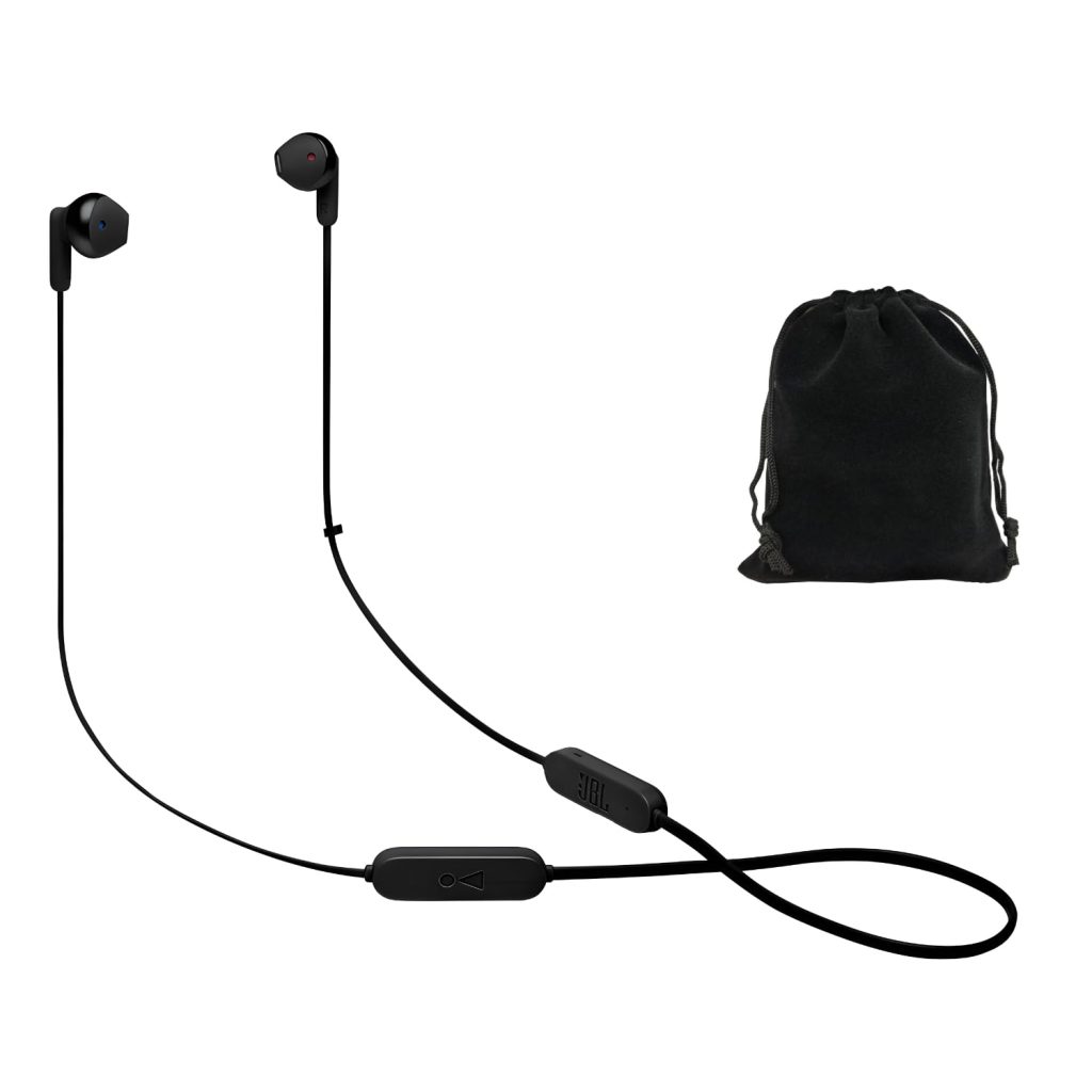 JBL Tune 215BT Wireless Earbud Headphones - Bluetooth 5.0, 16-Hour Battery Life, Pure Bass Sound, Multi-Point Connection, Voice Assistant Support, Tangle-Free, Comfort-Fit Earbuds, Includes Pouch