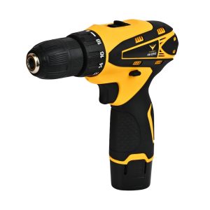 HYCO LABEL FLYMAX CD-900 Cordless Drill Machine, 12V, 1500 RPM, 2-Speed, 1-10mm Chuck, with 2 Batteries and Case, Taiwan Made