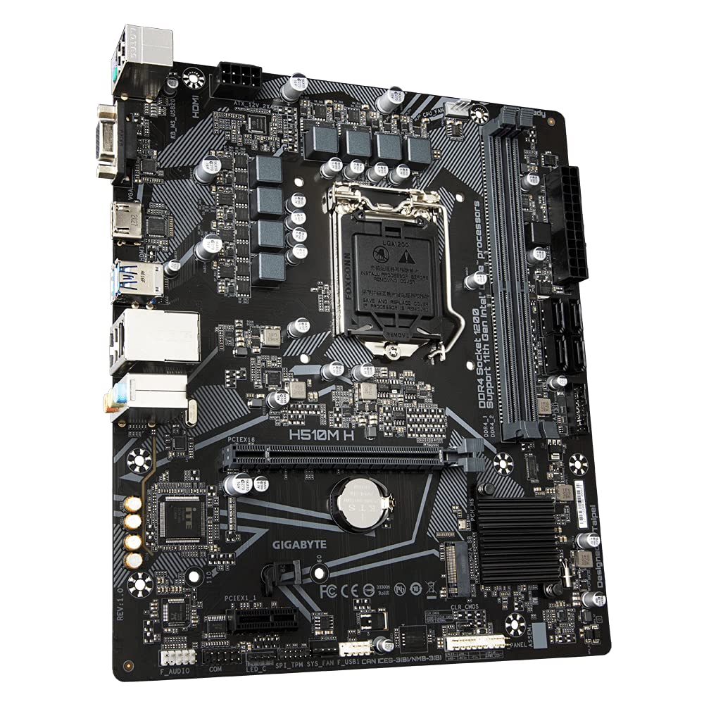 GIGABYTE H510M H Ultra Durable MicroATX Motherboard LGA 1200 DDR4 DIMM