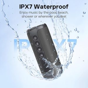 Tribit StormBox 2 Bluetooth Speaker with 34W 360° Surround Sound, XBass Tech, 24H Playtime, IPX7 Waterproof, Bluetooth 5.3, TWS Pairing Portable Wireless Speaker for Outdoor