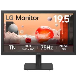 LG - 20U401, 19.5 Inch (49.53 Cm) Hd, 1600 X 900 Pixels TN Panel LCD Monitor with Hdmi & Vga Port, Wall Mount, 3 Year Warranty (Black)