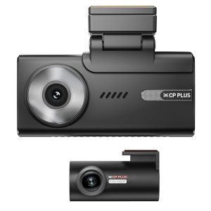 CP PLUS CP-F83B True 4K 2160P UHD Dual Channel Dash Cam, ADAS, in-Built GPS & Touch Screen, Time Lapse, G Sensor, Night Vision, Wide Angle View, Supports Upto 1TB | CP-F83B