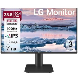 LG 27MS550-B 68.6 cm (27 Inch) FHD (1920x1080) IPS PC Monitor with 100Hz, 5ms (GtG), Flicker Safe & Reader Mode, 2xSpeakers, 2xHDMI, Tilt/Height Adjustable, 3-Side Virtually Borderless Design (Black)