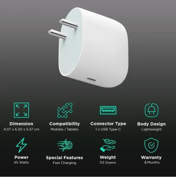 45w-usb-c-fast-charger-adapter-compatible - LowestRate Shopping 🛍️