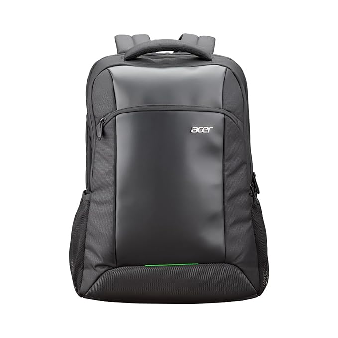 acer Trenzo New Airmesh Padded Premium Black 15.6" Laptop Backpack I USB Charging, 23 Litres 2 Spacious Compartment I Multipurpose Univeral Trendy Bagpack