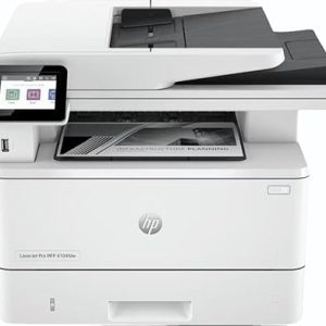 HP LaserJet Pro MFP 4104fdw, A4 Monochrome Printer, Print/Copy/Scan/Fax, 42 ppm, Wi-Fi, Touchscreen