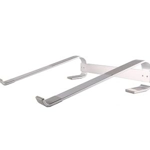 Zebronics-NS1900 Laptop Stand Featuring Aluminium Alloy Body, Anti-Slip Silicone Rubber Pads, Supports Maximum of 5kgs Weight (Silver) Tabletop