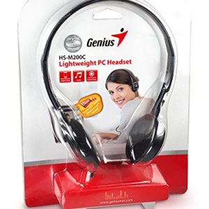 Genius HS-M200C Lightweight Headset with Mic (Single Jack)
