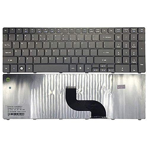 SellZone Compatible Replacement Laptop Keyboard for Accer 90.4CD07. C0G Laptop Keyboard Replacement Keypad Black
