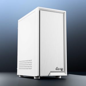 daWg V' Series 210 Mid-Tower Gaming Cabinet/Case, Pre-Installed 1 * 120mm Rear Fan, Support ATX, mATX, Mini ITX, Upto 4 Storage Drives, Cable Management, USB 3.0 (White)
