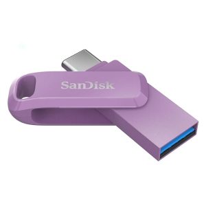 SanDisk Ultra Dual Drive Go Type-C 256GB, OTG, Upto 400MB/S, Pendrive,usb3.2_gen_1 Lavender, 5Y Warranty (SDDDC3-256G-I46LPD)