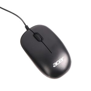 acer Wired Optical Mouse | 1600 DPI Precision | Plug & Play USB | Smooth Scroll Wheel | 3 Million Click Life | Lightweight Ergonomic Design | Windows & Mac Compatible – Black