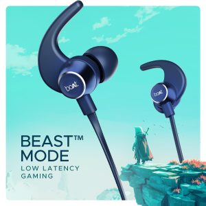 Boat Rockerz 255 Pro+, 60H Battery, Fast Charge, IPX7, Dual Pair, Low Latency, Magnetic Buds, Stream Ad Free Music via App Support, in Ear Bluetooth Neckband, Wireless with Mic Earphones (Navy Blue)