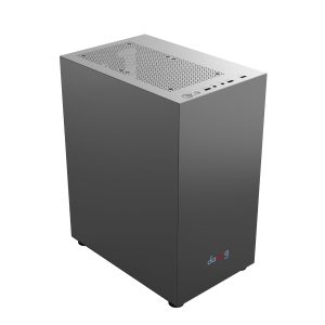 daWg V' Series 110 Mini-Tower Gaming Cabinet/Case, Pre-Installed 1 * 120mm Rear Fan, Support mATX, Mini ITX, Upto 2 Storage Drives, Cable Management, USB 3.0 (Grey)