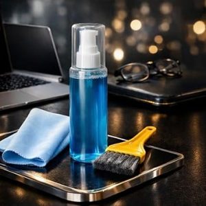 3 in 1 Gadget Cleaning Kit, Screen Cleaner Spray with Microfiber Cloth and Brush, for Laptop, Camera Lens, Phone, Tablet