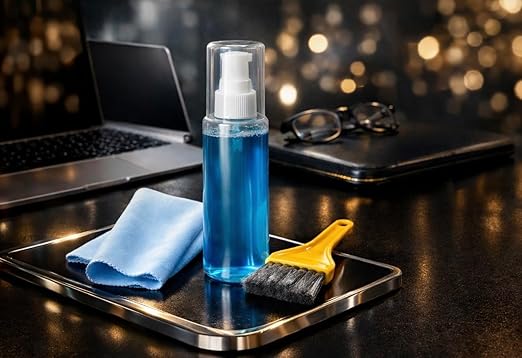 3 in 1 Gadget Cleaning Kit, Screen Cleaner Spray with Microfiber Cloth and Brush, for Laptop, Camera Lens, Phone, Tablet