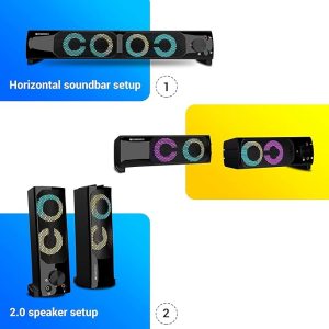 ZEBRONICS Zeb Wonderbar 10 USB Powered 2.0 Computer Speaker with RGB Lights